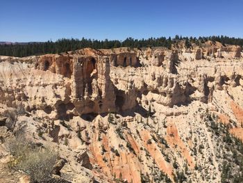 Panoramic view of rock formations