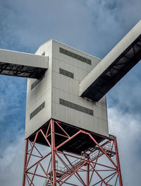 Low angle view of bridge against sky