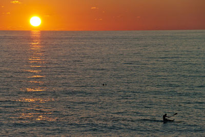 Sunset over sea