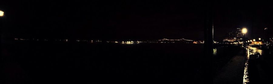 View of illuminated cityscape at night