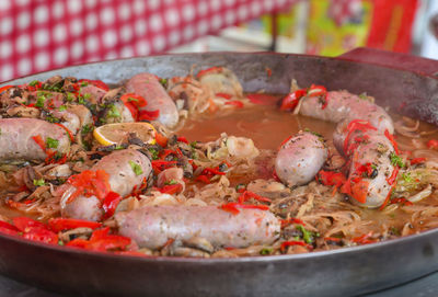 Close-up of food in container