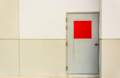 Full frame shot of white wall of building