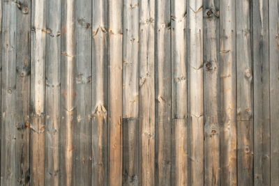 Full frame shot of old wooden wall