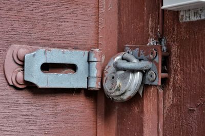 Close-up of old door knocker