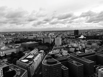 High angle view of cityscape