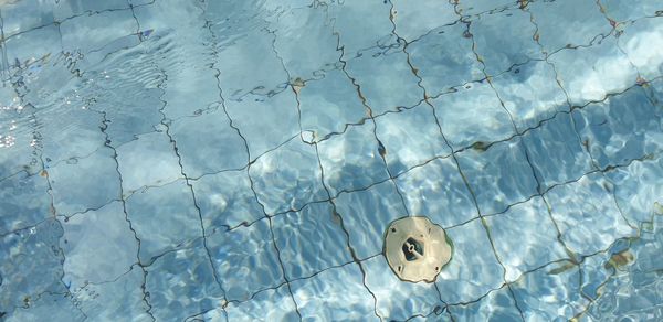 Full frame shot of wall with swimming pool