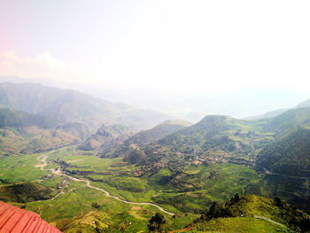 Scenic view of landscape against sky