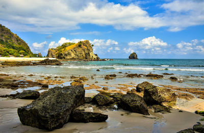 Scenic view of sea against sky