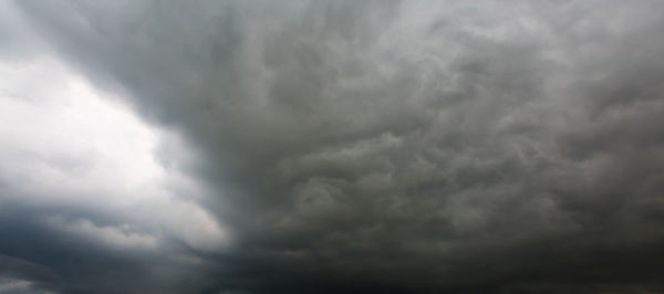 Low angle view of storm clouds in sky