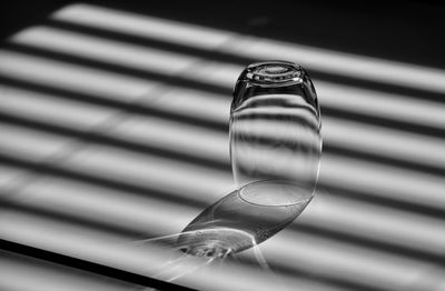 Close-up of glass on table