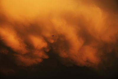Low angle view of cloudy sky