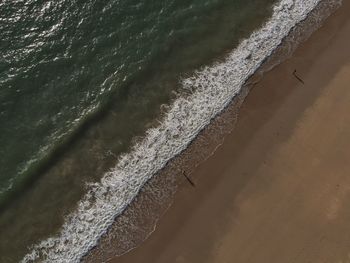 High angle view of beach