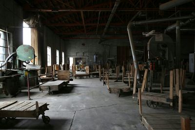 Interior of factory