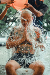 The man in the monk ceremony