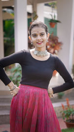 Portrait of a smiling young woman