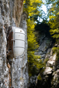 Close-up of water flowing through rocks