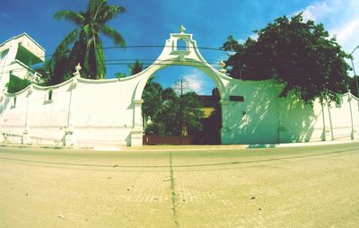 Built structure against blue sky