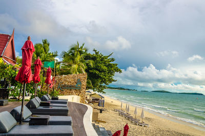 Scenic view of sea against sky
