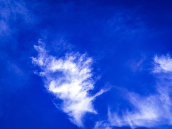 Low angle view of clouds in sky