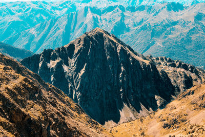 Low angle view of mountain range