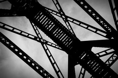 Low angle view of bridge against sky