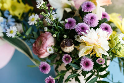 Close-up of pink flowering plants