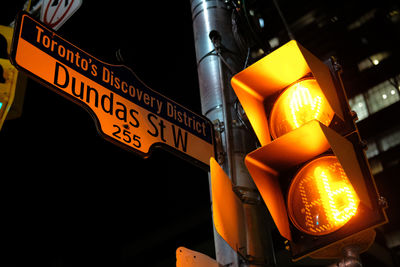 Close-up of road sign