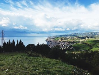 Scenic view of landscape against sky