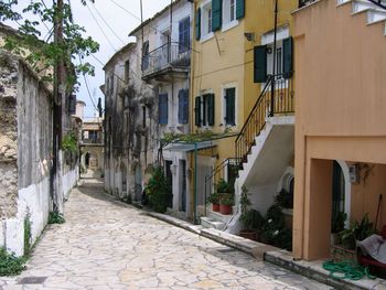 Street amidst buildings in town