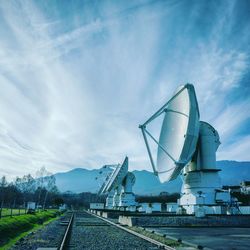 National astronomical observatory against sky