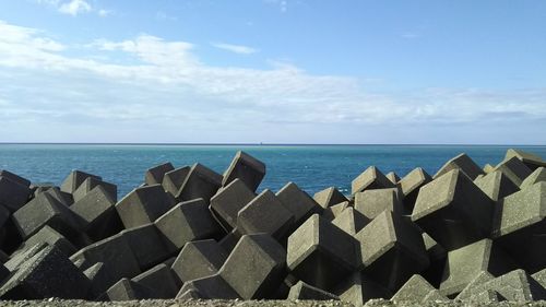 Panoramic view of sea against sky