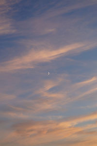 Low angle view of sky at sunset