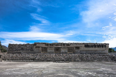 View of historic building against cloudy sky