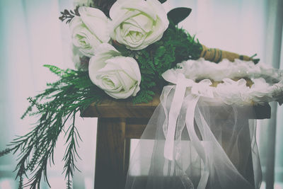 Close-up of rose bouquet