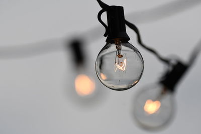 Close-up of light bulb