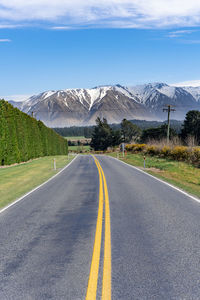 Landscape of canterbury, new zealand. taken on inland scenic route 72.