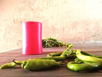 Close-up of vegetables on table