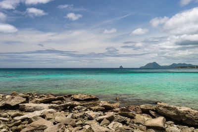 Scenic view of sea against sky