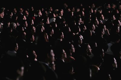 Group of people at music concert