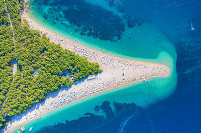 Aerial view of island