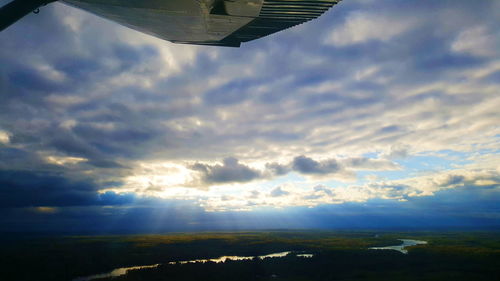 Aerial view of cloudscape against sky