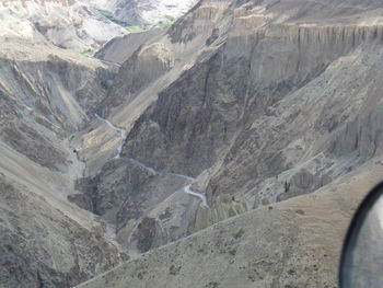 Rock formations on mountain