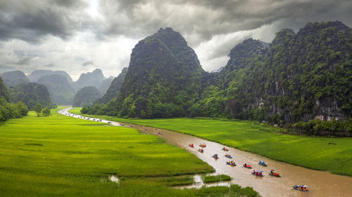 Scenic view of landscape against sky