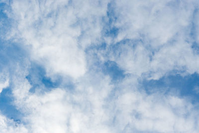 Low angle view of clouds in sky