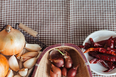 Close-up of food on table