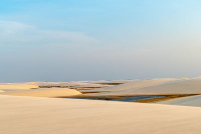 Scenic view of desert against sky