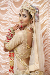 Hindu bride on her wedding day.