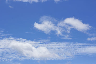 Low angle view of clouds in sky