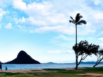 Scenic view of sea against sky