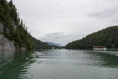 Scenic view of river against sky